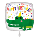 Folieballon Happy Birthday Happy Krokodil zonder helium